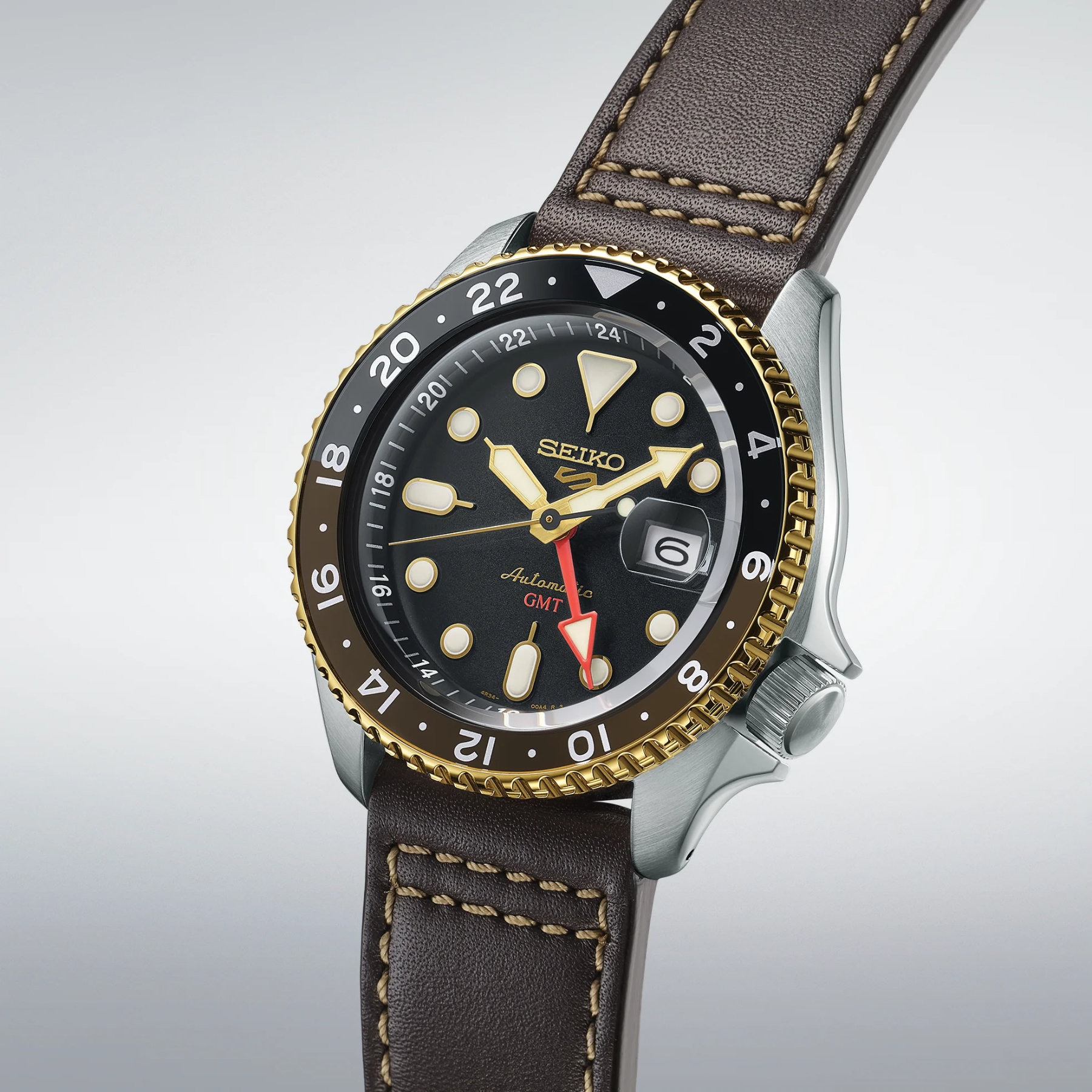 SEIKO 5 Sports SKX Sports Style GMT Series Automatic Black Dial Watch
