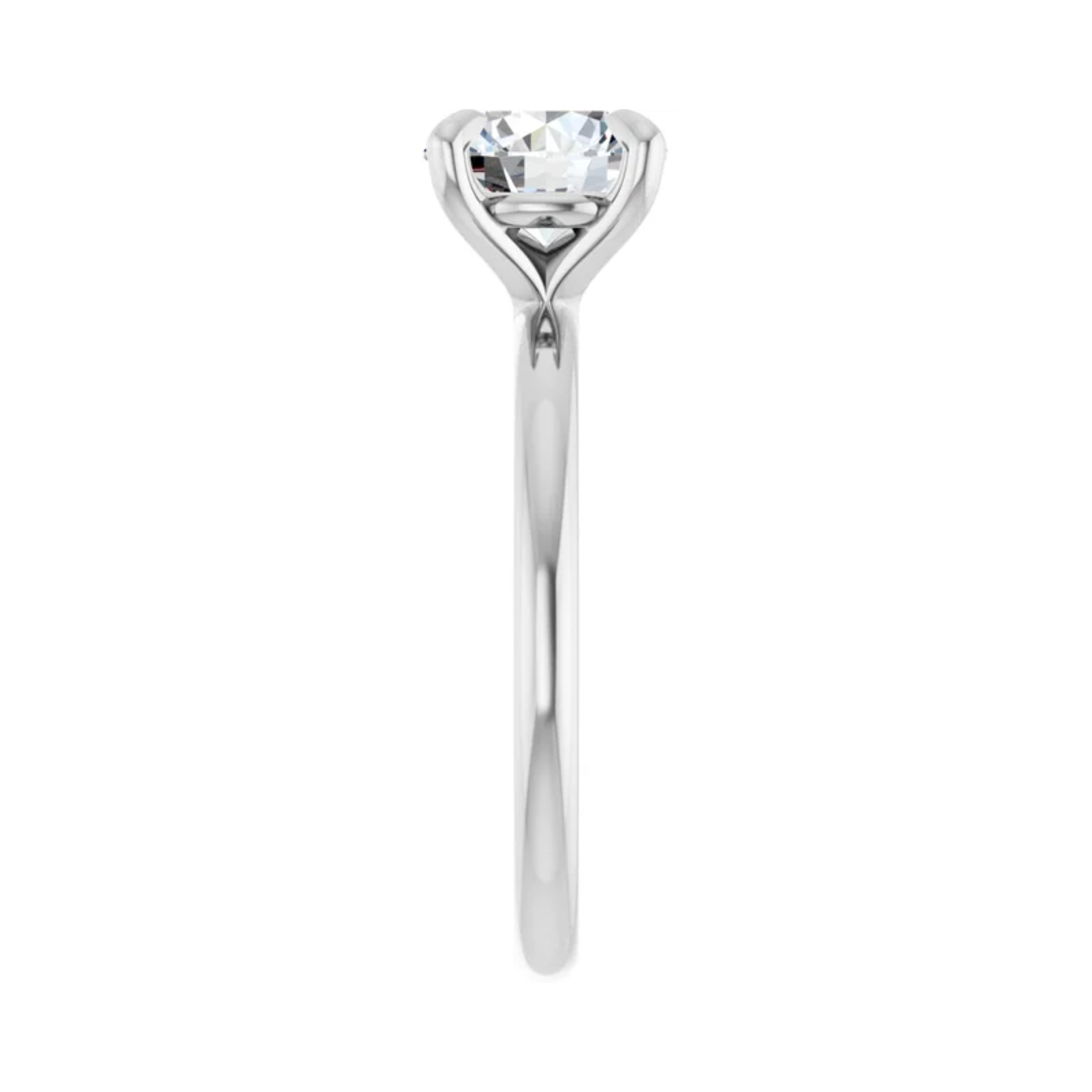 14K White Gold Certified 1.53CT. Lab-Grown Diamond Round Engagement Ring