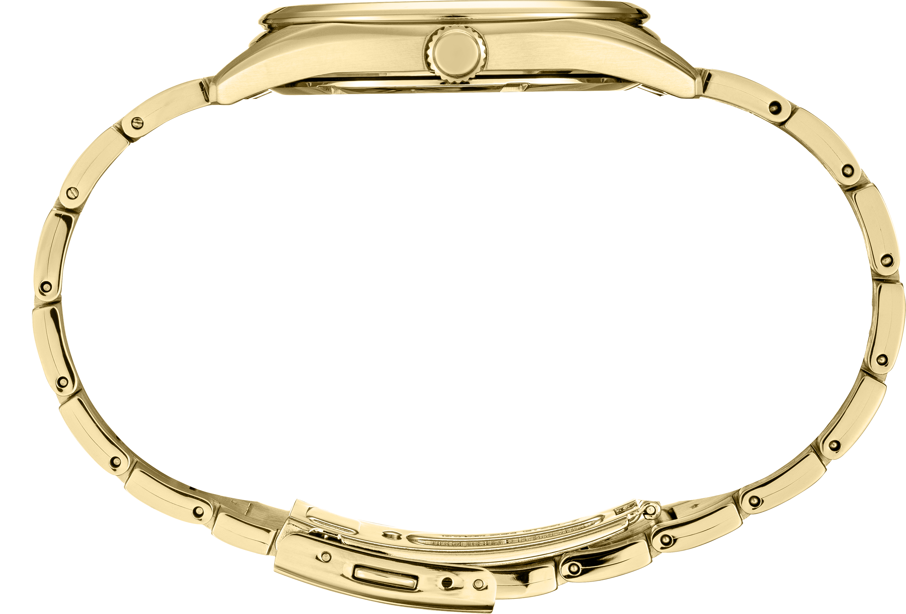 SEIKO MEN'S ESSENTIALS White-Dial Gold Tone Watch