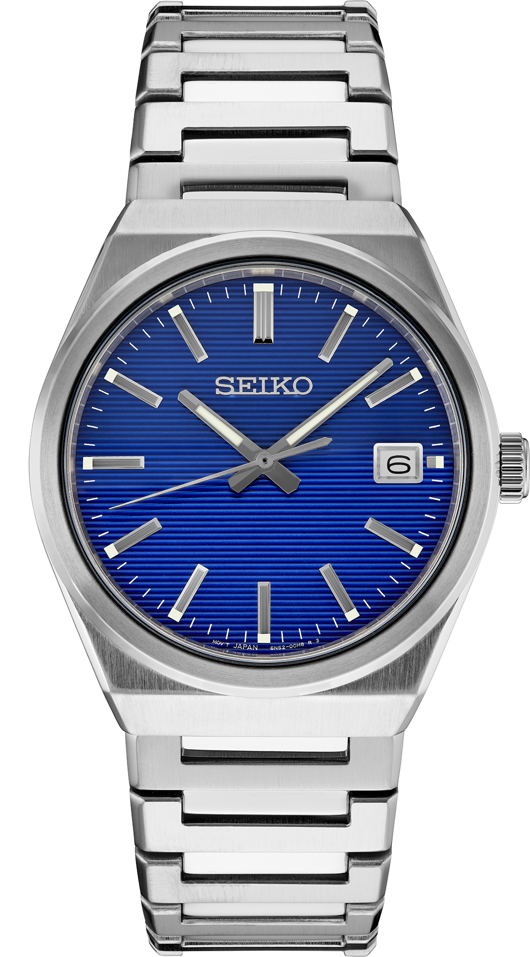 SEIKO MEN'S ESSENTIALS Textured Blue-Dial Watch
