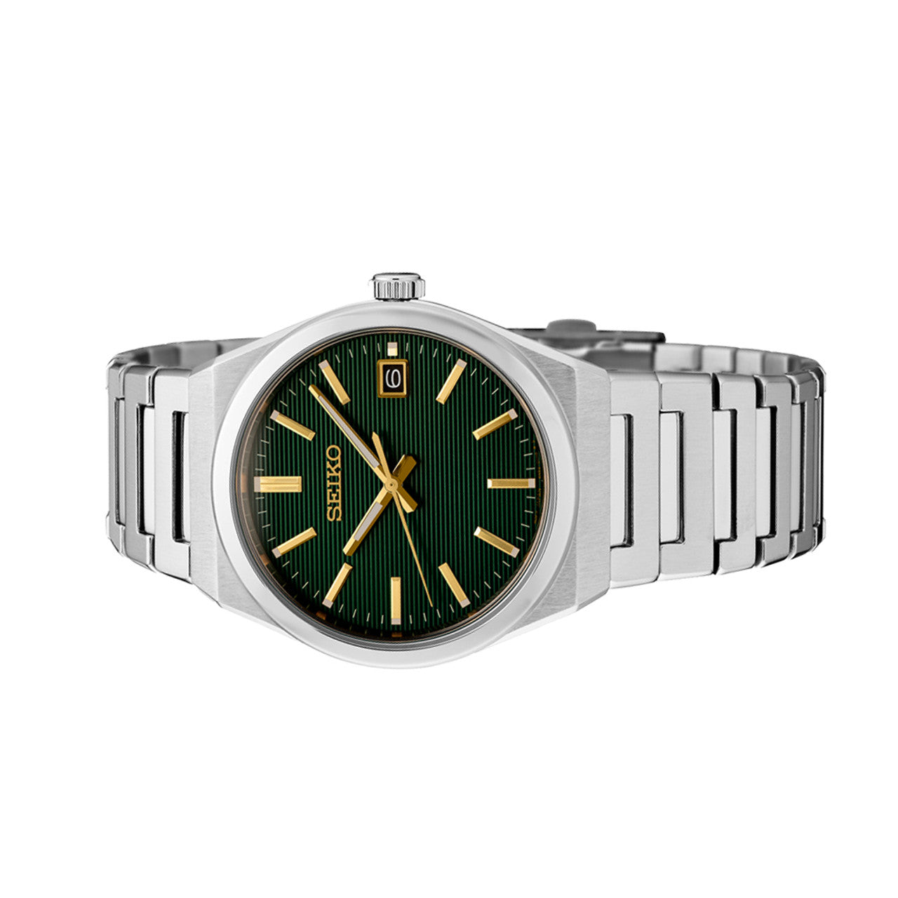 Alternate View SEIKO Essentials Watch with Green Striped Dial
