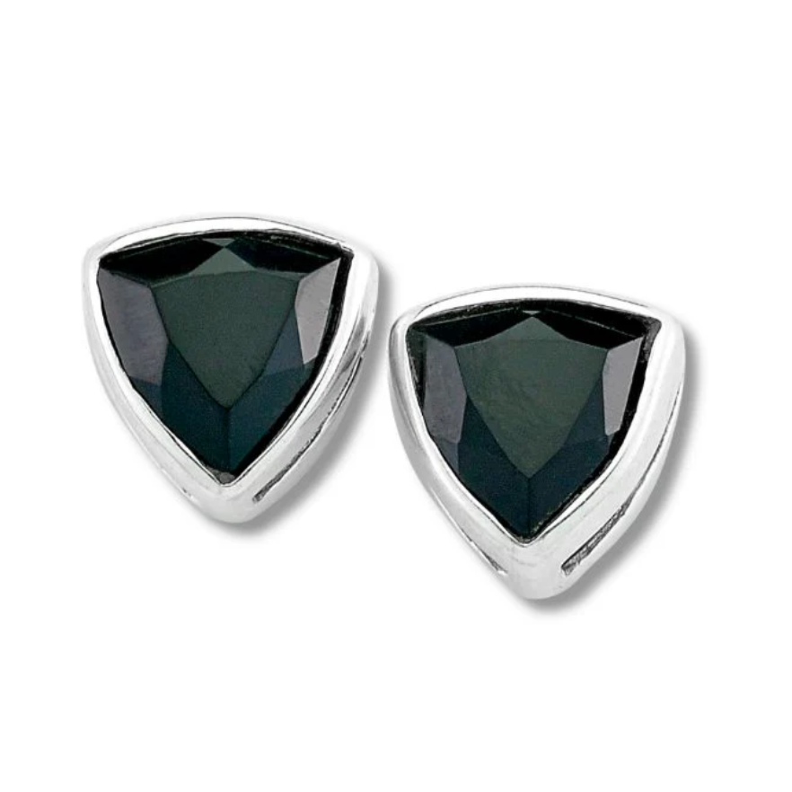 Samuel B. "Pandana" Trillion Bezel-Set Gemstone Earrings