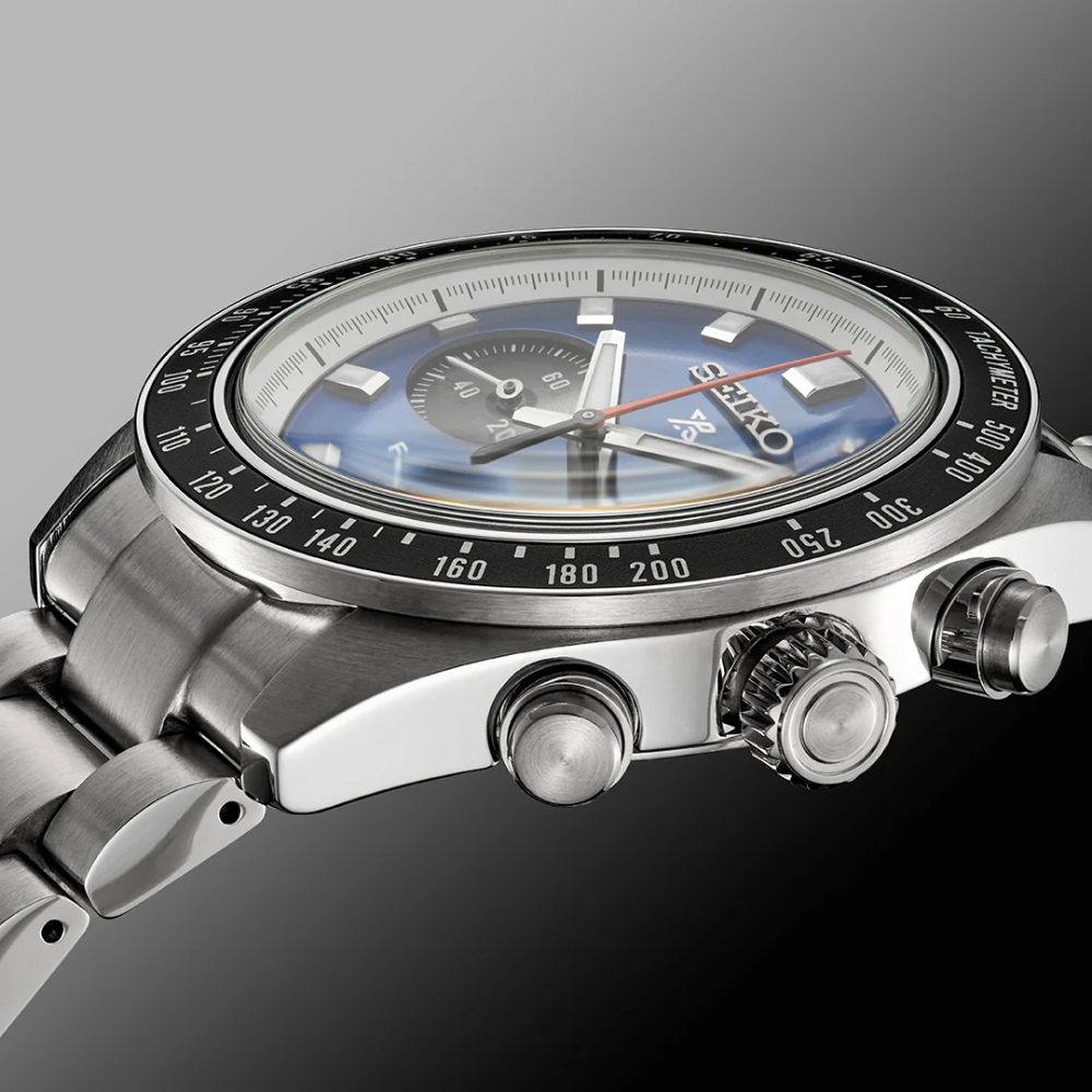 SEIKO Prospex Men's Speedtimer Solar Chronograph Blue Dial Watch