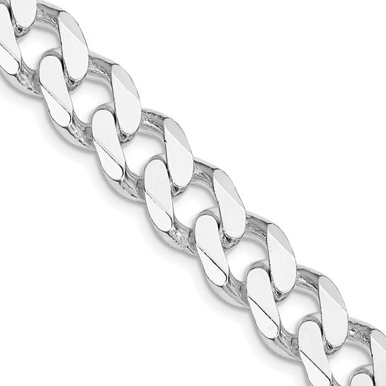 Sterling Silver 22" 11.25MM Curb Chain Necklace