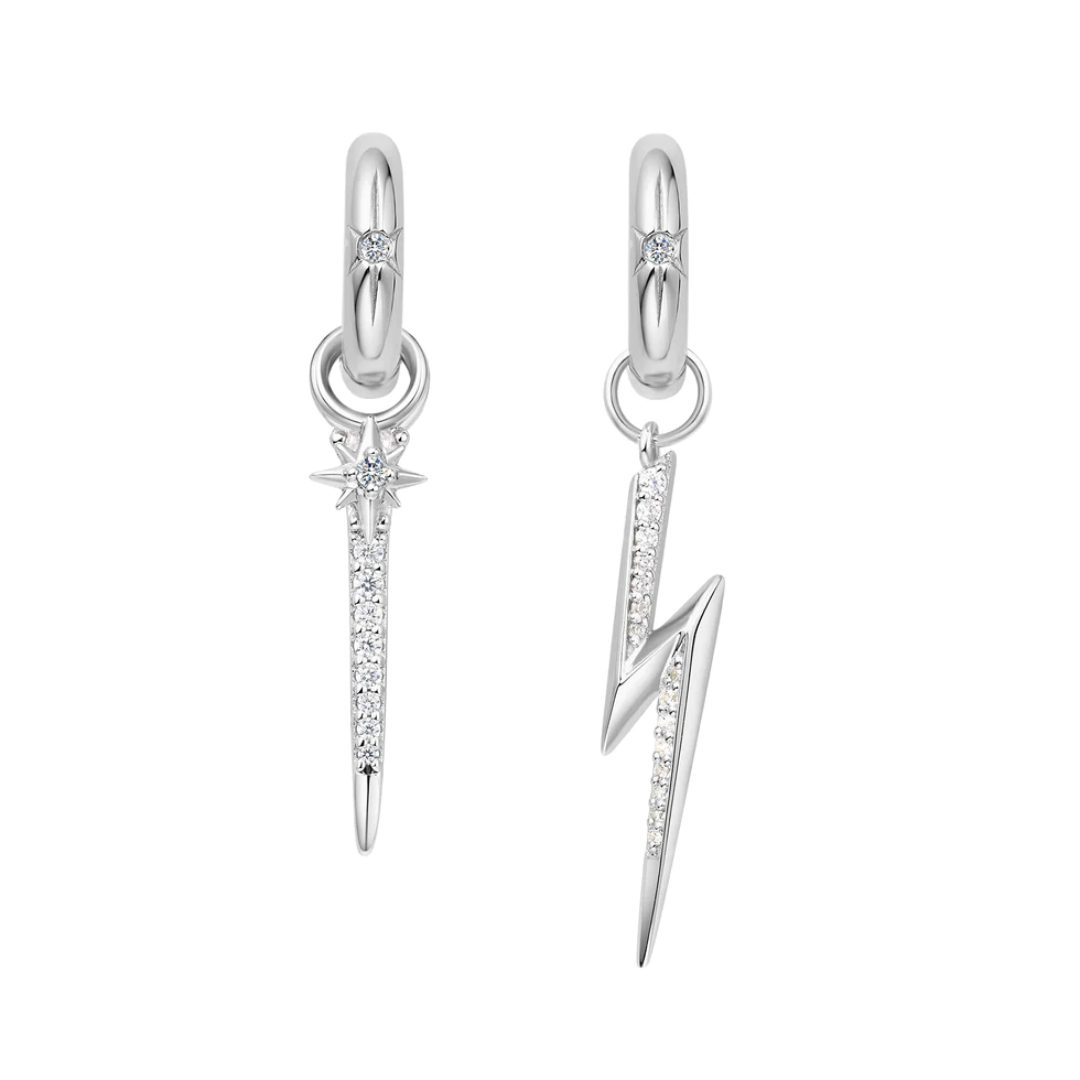 Ania Haie Sterling Silver Lightning Earring Charm