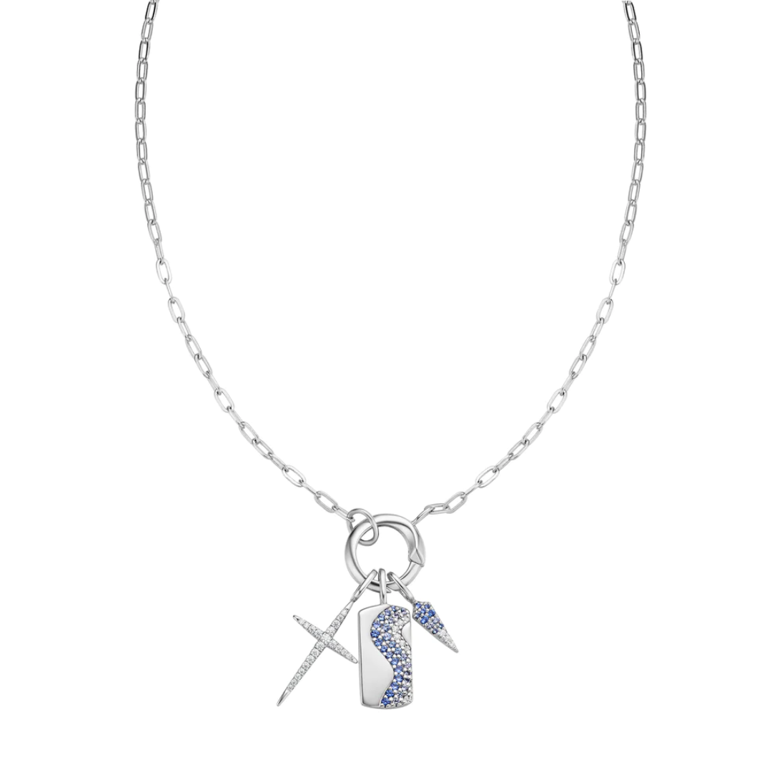 Ania Haie Sterling Silver Ombré Blue Charm