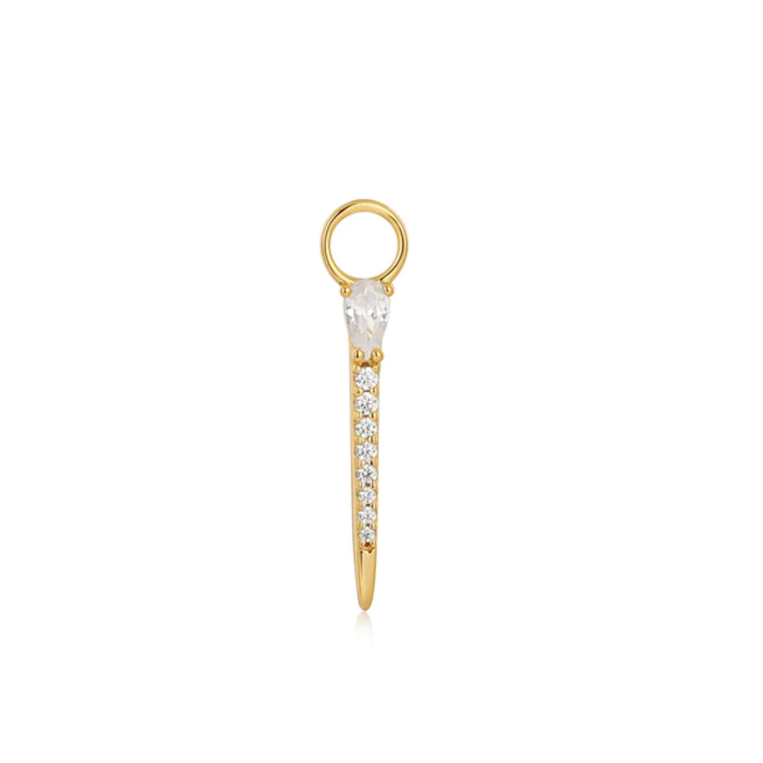 Ania Haie 14K Yellow Gold-Plated Sparkle Bar Earring Charm