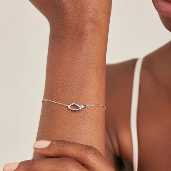 Ania Haie Sterling Silver Wave Link Bracelet