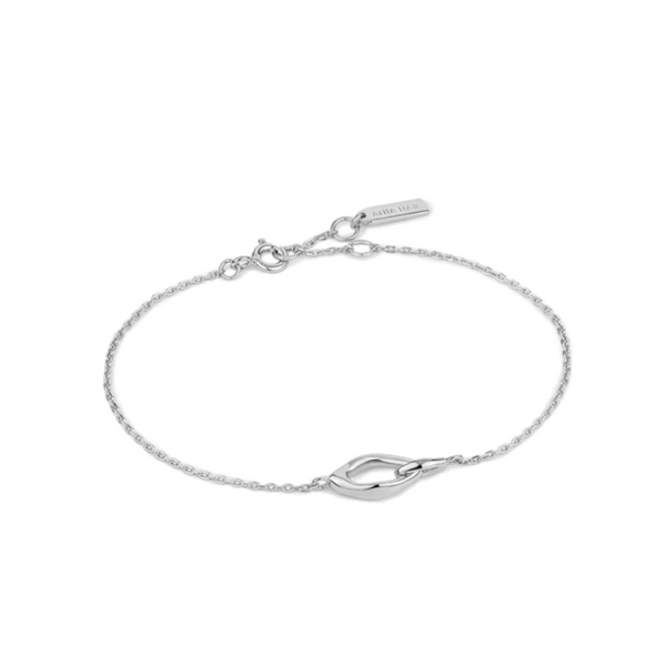 Ania Haie Sterling Silver Wave Link Bracelet