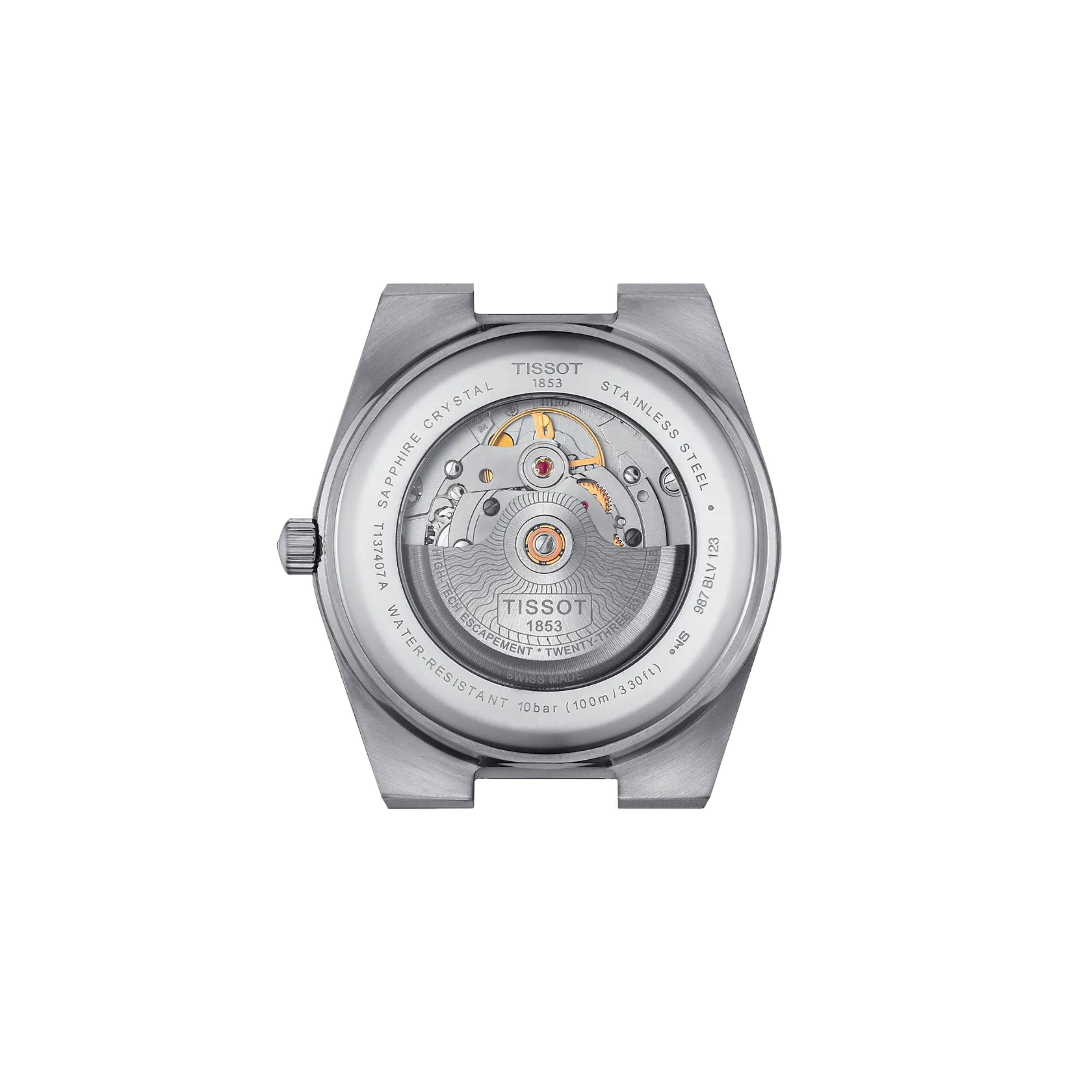 Tissot PRX 40mm Men's Stainless Steel Automatic Ice Blue Chameleon Dial Watch