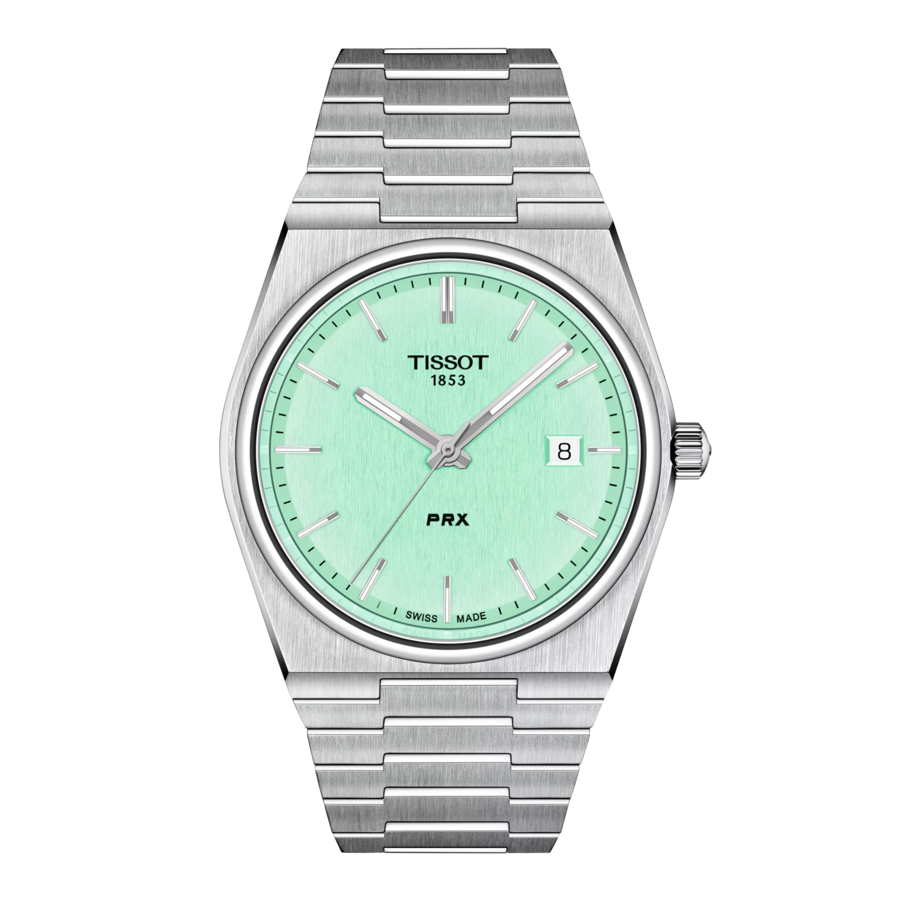 Tissot PRX 40mm Men's Stainless Steel Quartz Light Green Dial Watch