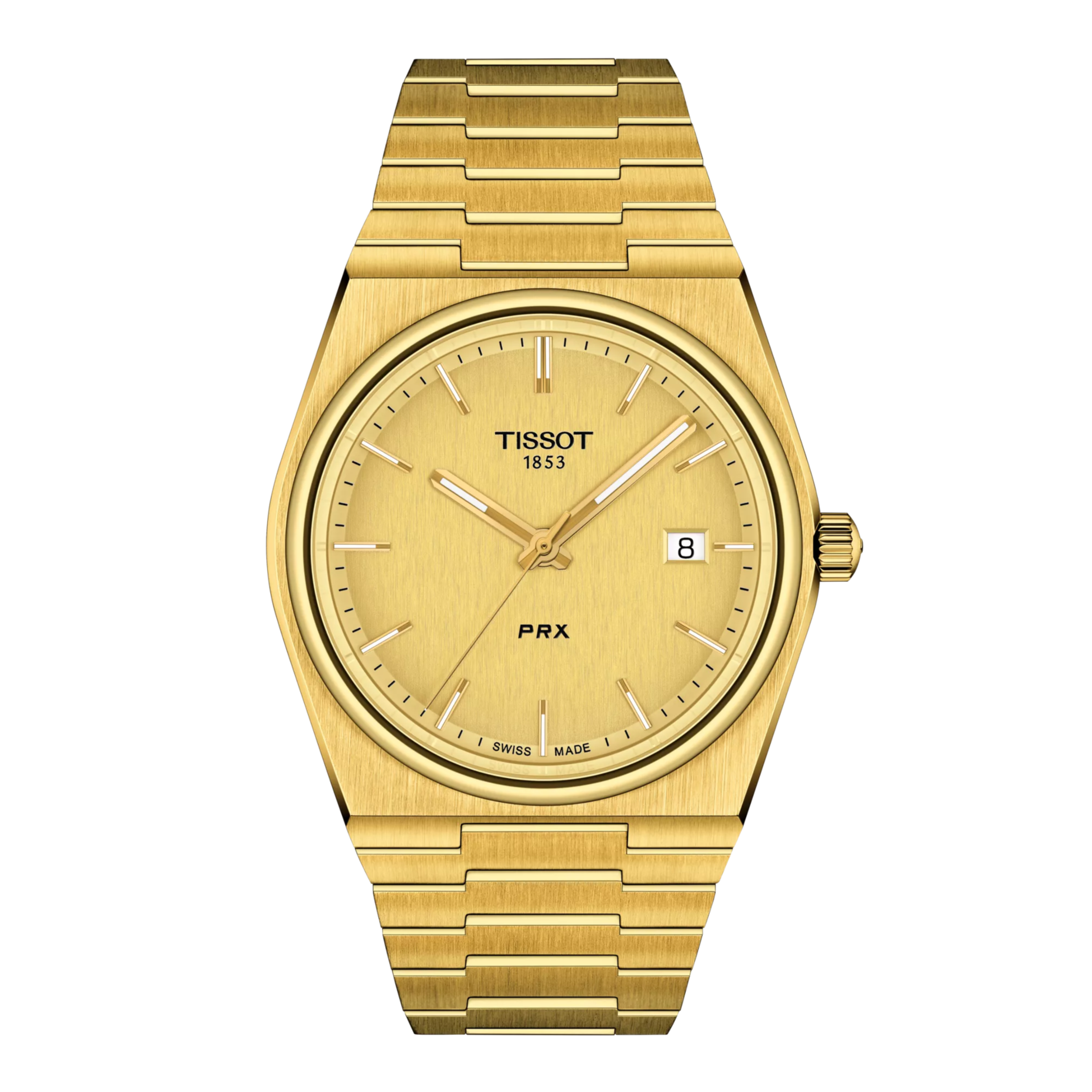 Tissot PRX 40mm Men's Gold-Tone Quartz Champagne Dial Watch
