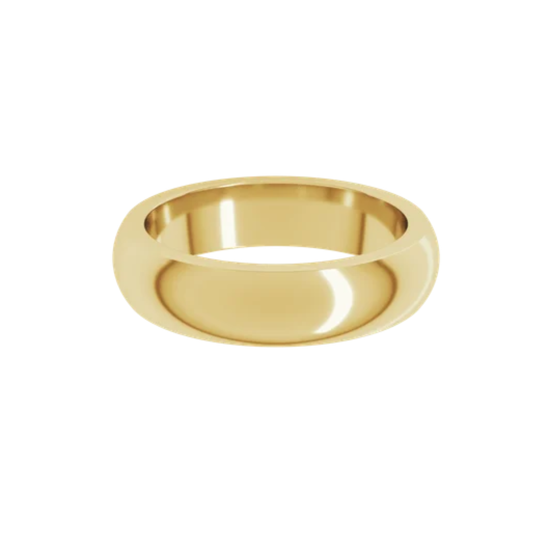 18K Yellow Gold 4.7MM Wedding Band