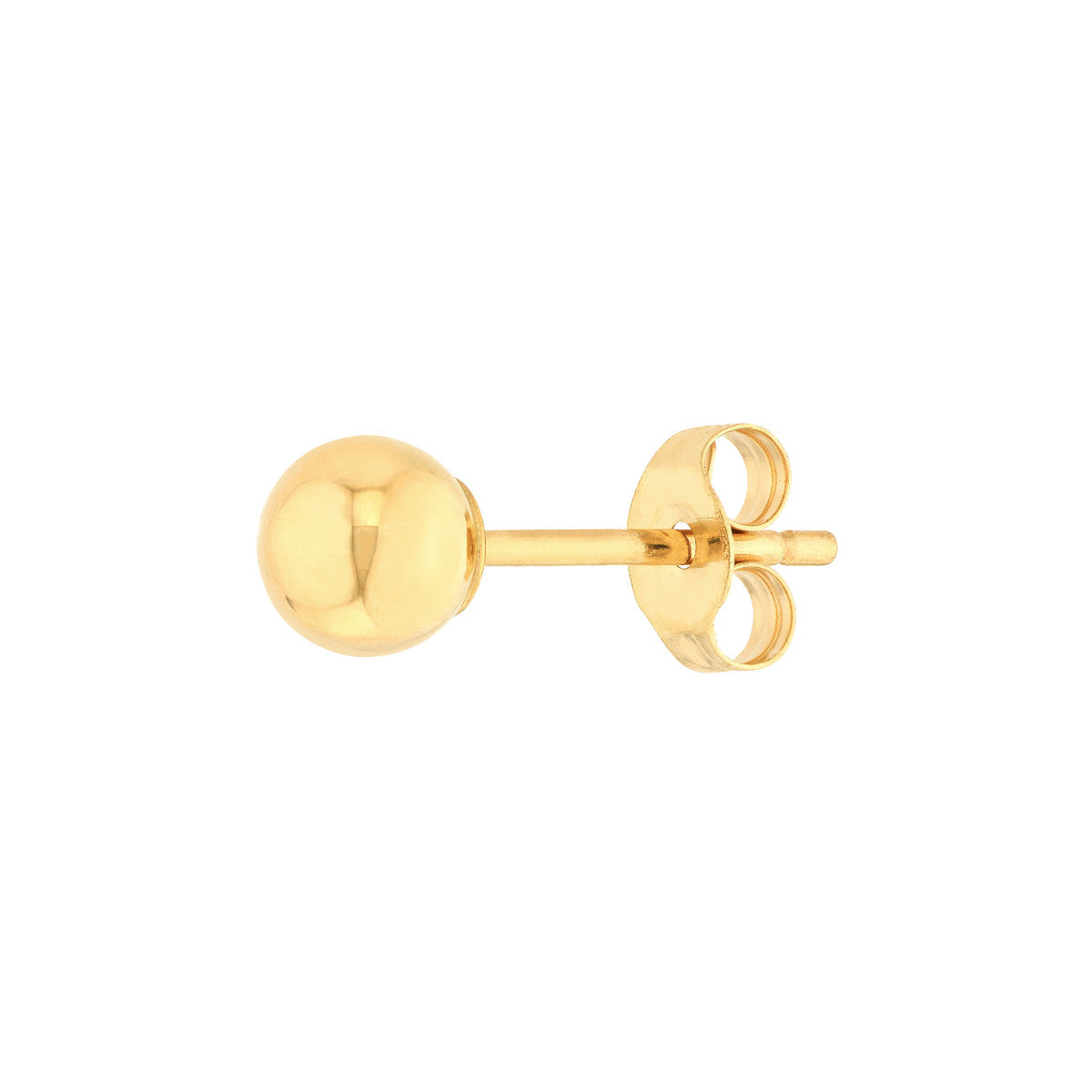 14K Yellow Gold 4MM Ball Studs