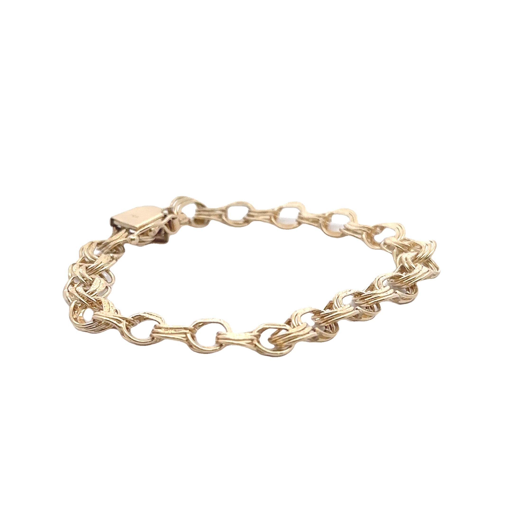 Estate Collection: 14K Yellow Gold Round Link Bracelet