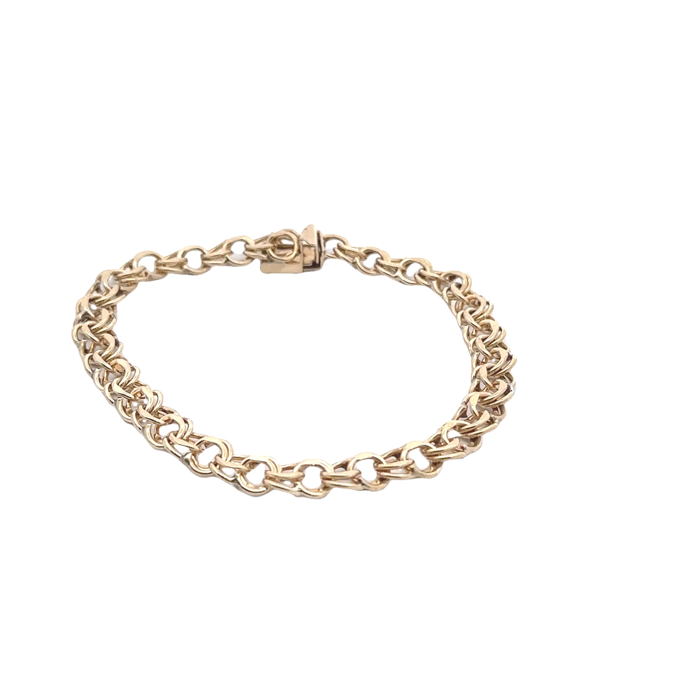 Estate Collection: 14K Yellow Gold Round Intertwined Bracelet