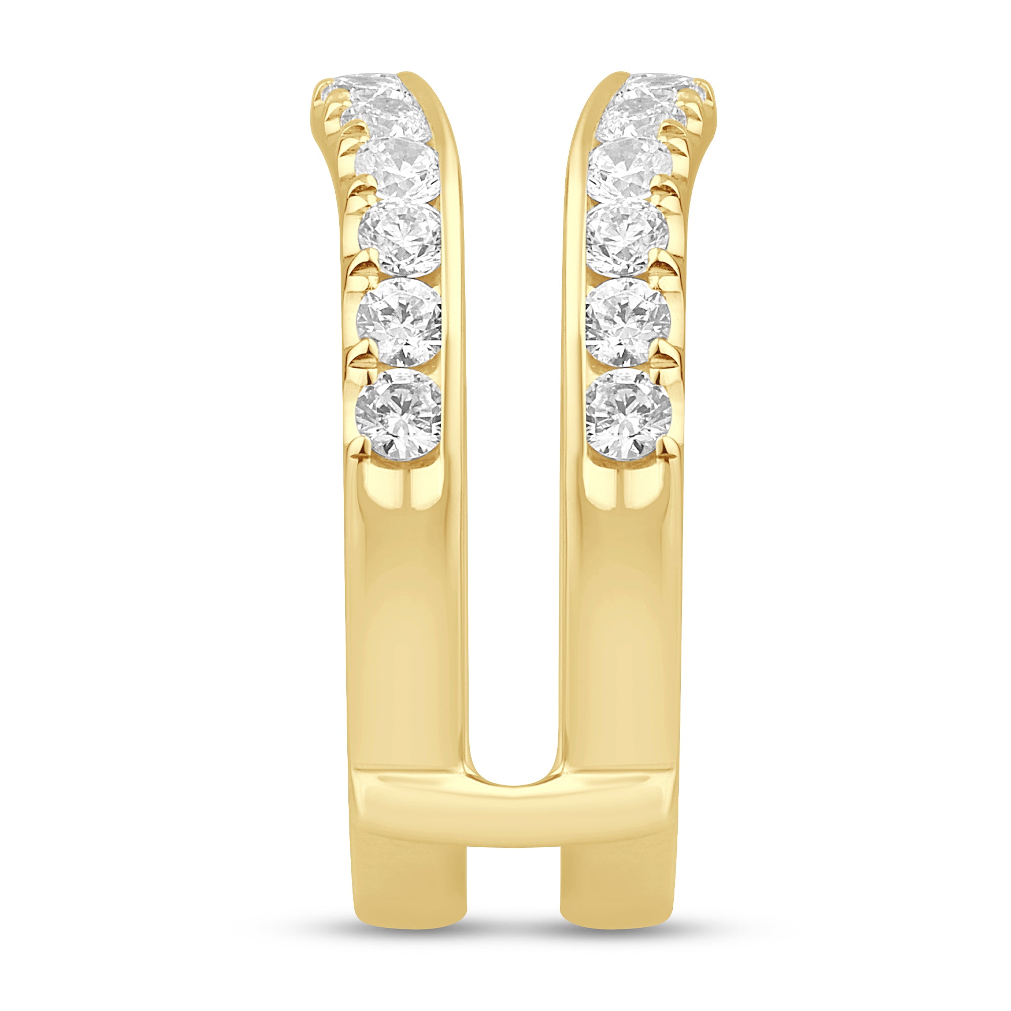 14K Yellow Gold 1CTW. Lab-Grown Diamond Ring Enhancer