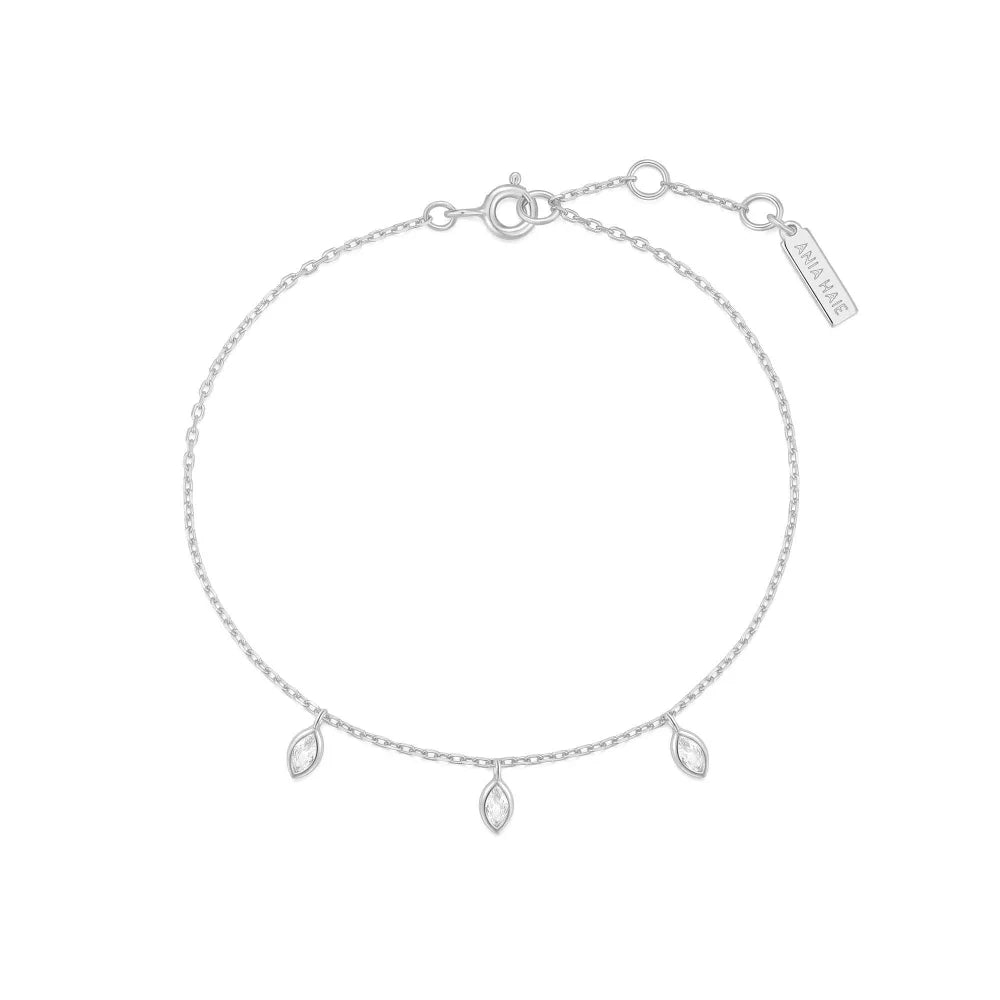Alternate View Ania Haie Silver Sparkling Triple Station Bracelet