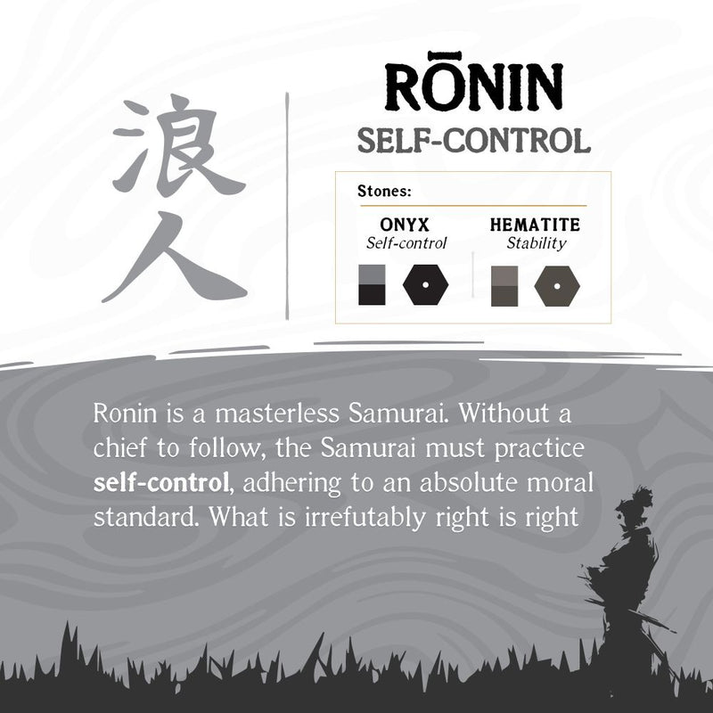 INOX Bushido Virtue Bracelet - Rōnin: Self-Control