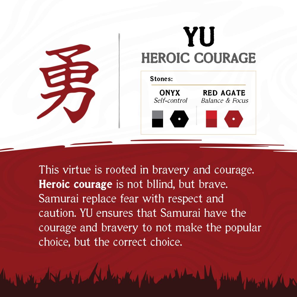 INOX Bushido Virtue Bracelet - Yu: Heroic Courage