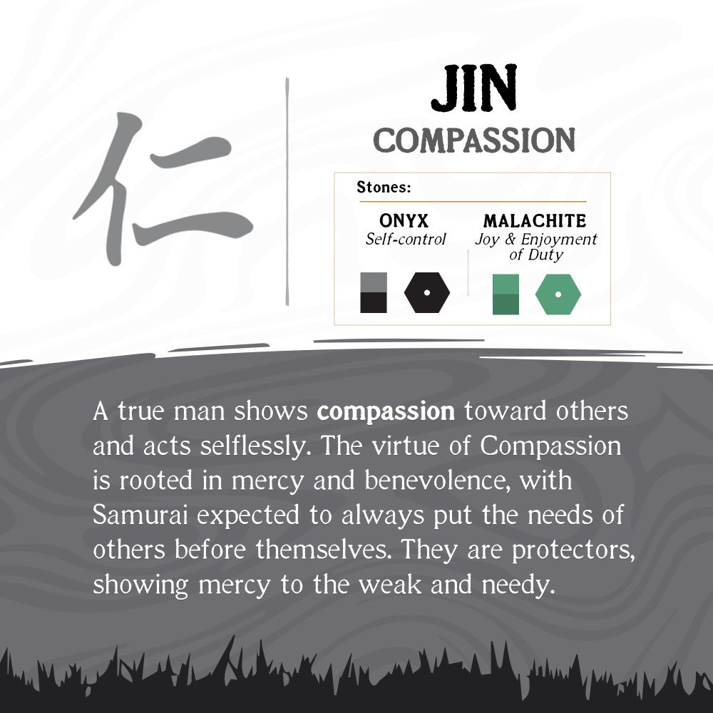 INOX Bushido Virtue Bracelet - Jin: Compassion