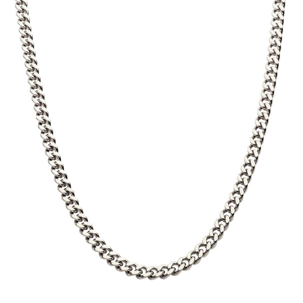 INOX 8mm Steel Miami Cuban Chain Necklace