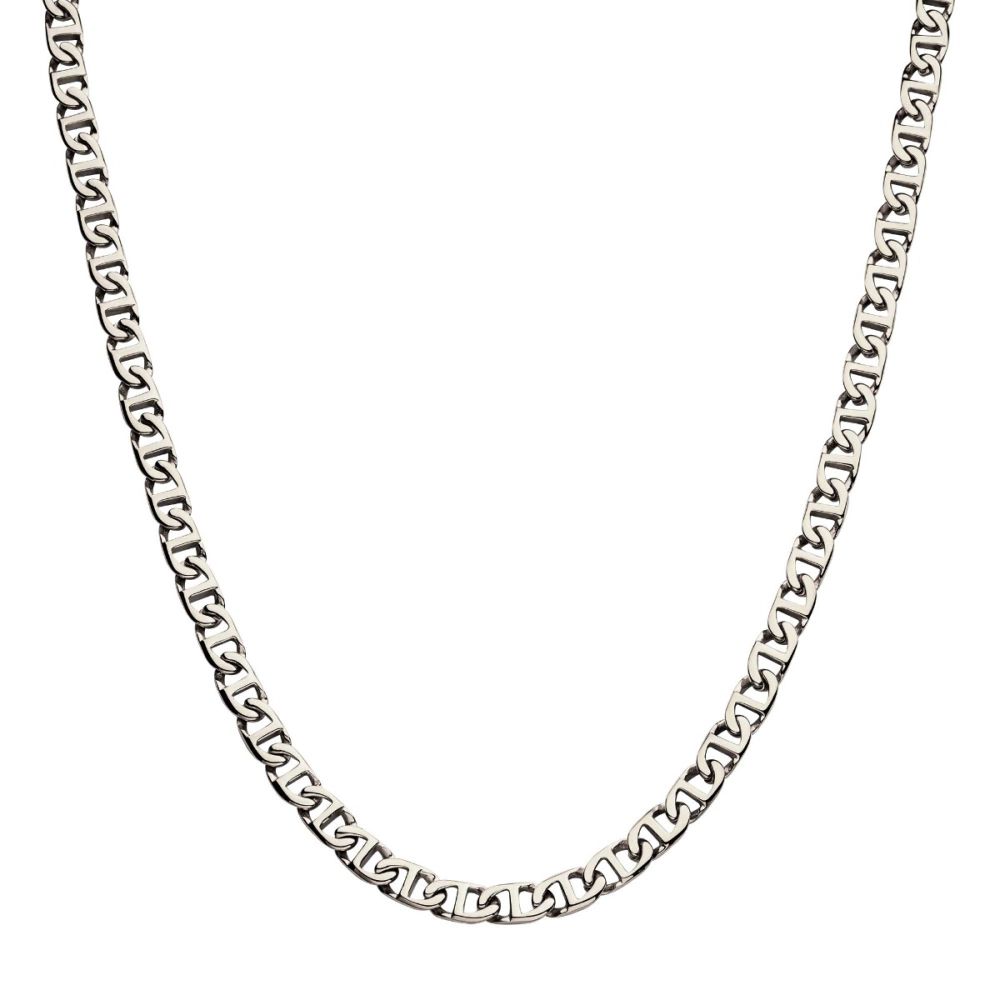 INOX Stainless Steel 8MM Mariner Link Chain 22" Necklace