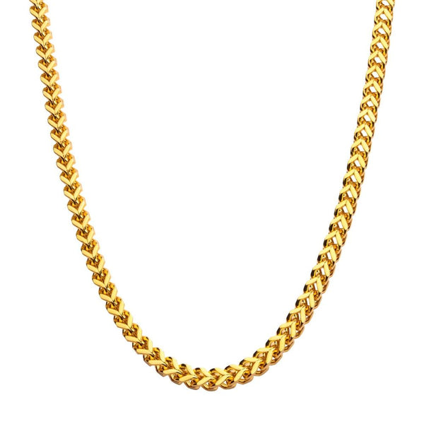 INOX 6MM 18K Gold-IP-Plated Franco Chain Necklace