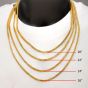 8mm 18Kt Gold IP Diamond Cut Curb Chain Necklace