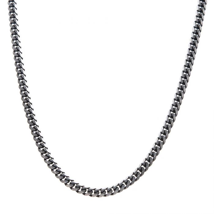 INOX Stainless Steel 22" Diamond Cut Curb Link Chain