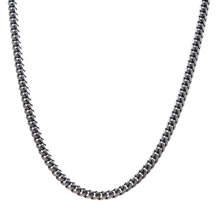 INOX Stainless Steel 22" Diamond Curb Link Chain