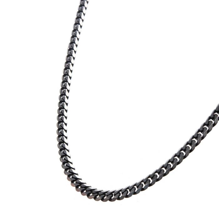 INOX Stainless Steel 22" Diamond Cut Curb Link Chain