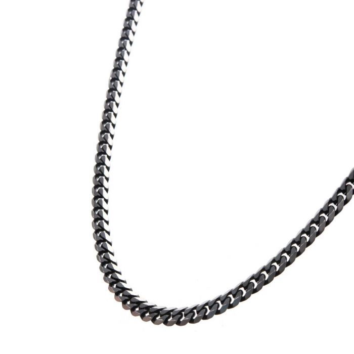 INOX Stainless Steel 22" Diamond Curb Link Chain