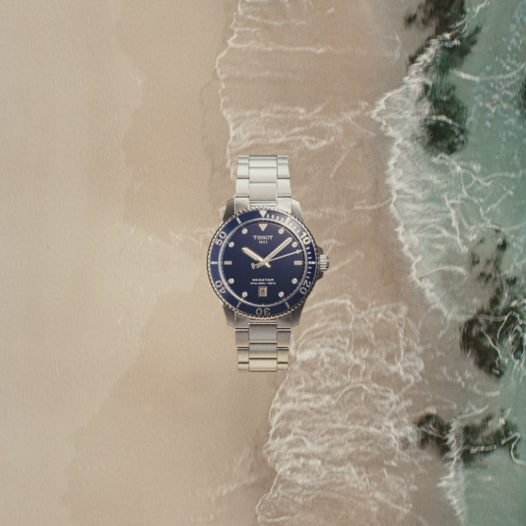 seastar product watch marketing on beach 