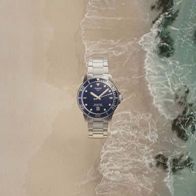 seastar product watch marketing on beach 