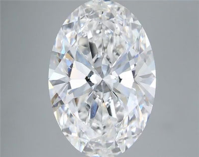 Video of the 5.58-carat oval brilliant lab-grown diamond with E color and VVS2 clarity, IGI LG685525963.