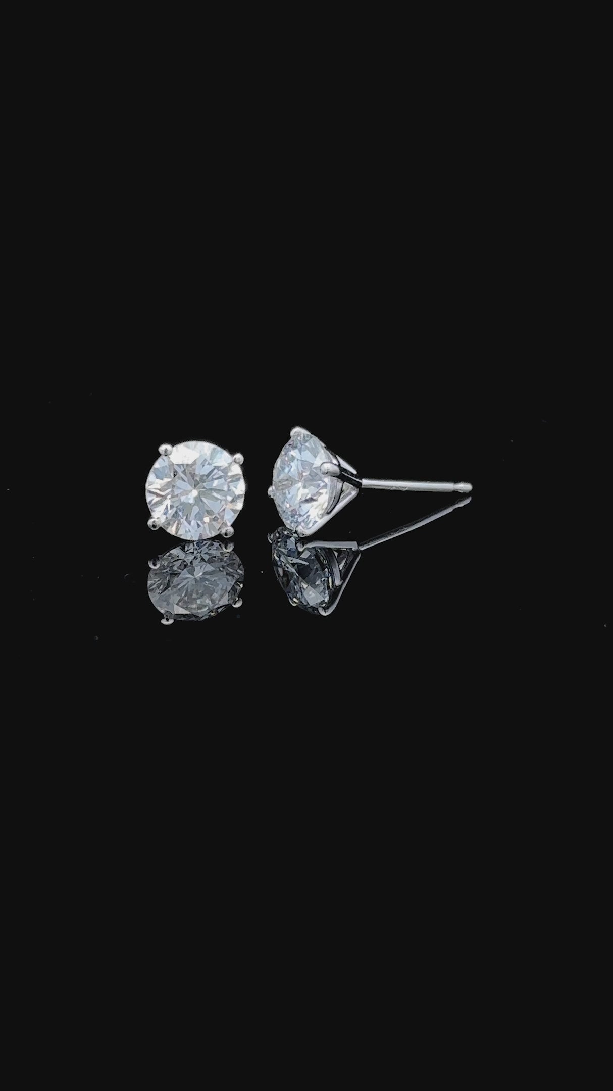 Video of 2CTW Lab-Grown Diamond Martini-Set  Diamond Studs