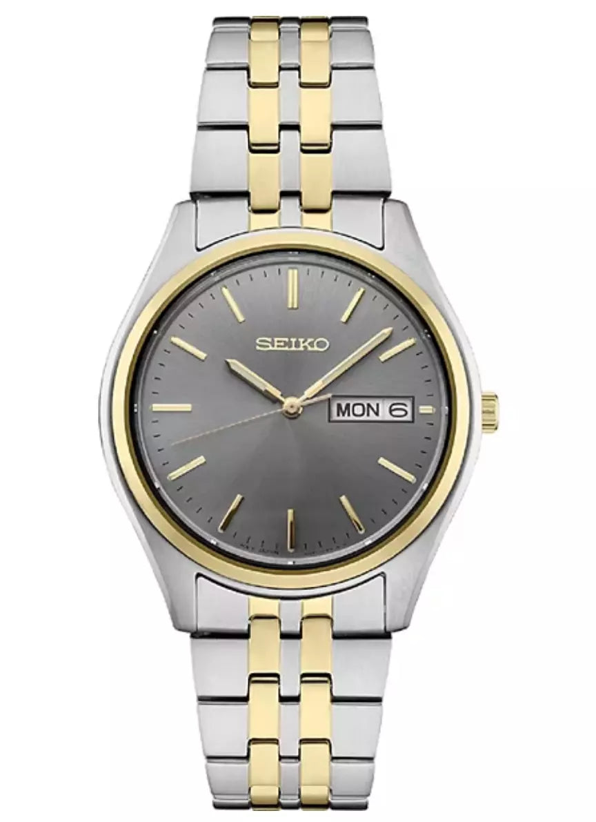 SEIKO MEN'S ESSENTIALS Gray Sunray Dial Watch