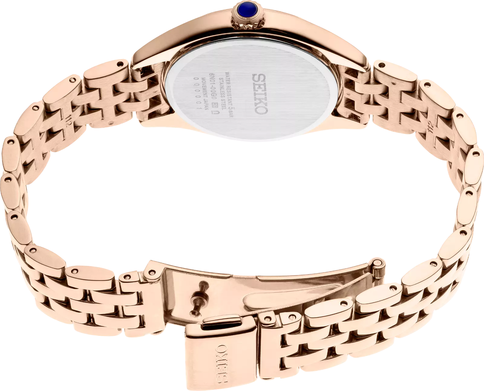 SEIKO WOMEN'S ESSENTIALS-White Dial Rose Gold Watch