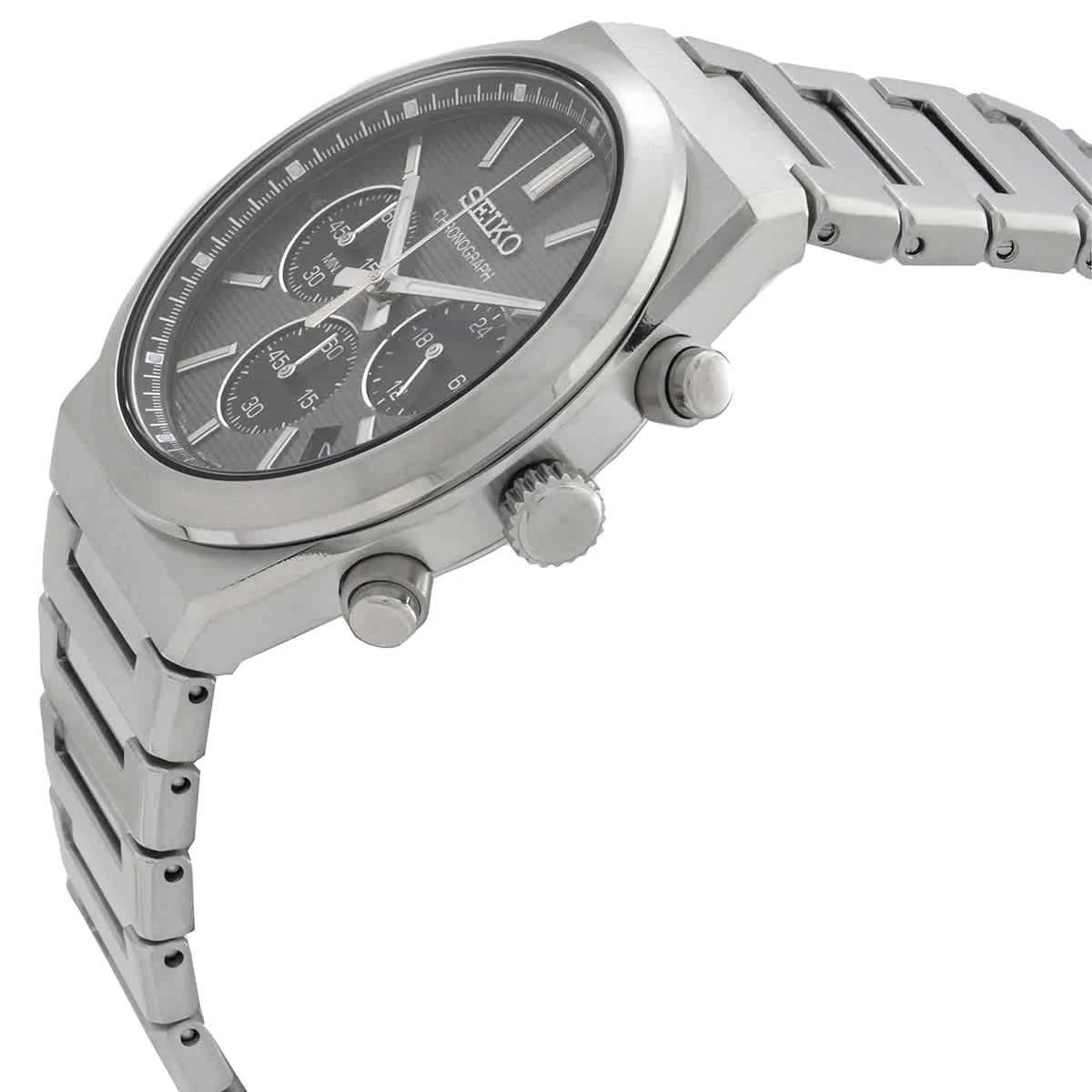 SEIKO MEN'S ESSENTIALS Chronograph Gray-Dial Watch