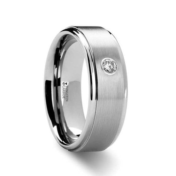 Thorsten "BRIGHTON" Diamond Tungsten Ring