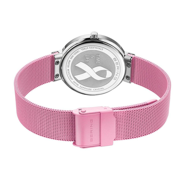 BERING: Time is Life Collection: Pink Milanese Strap