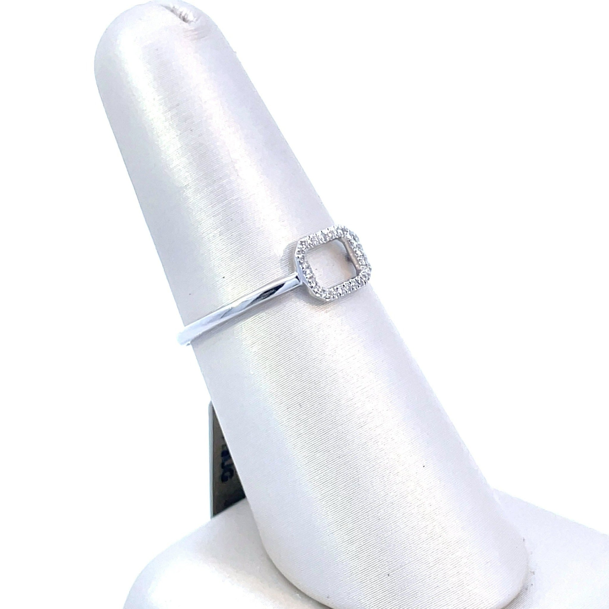 14K White Gold 1/20CT. Diamond Ring