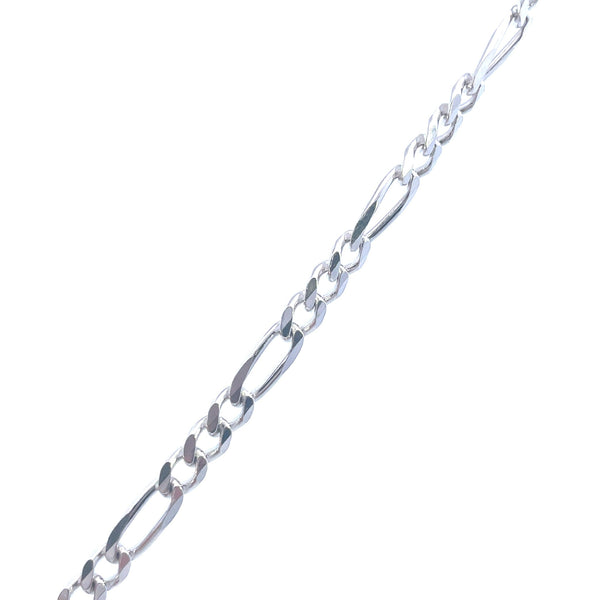Sterling Silver 24" Figaro Chain 5.5MM