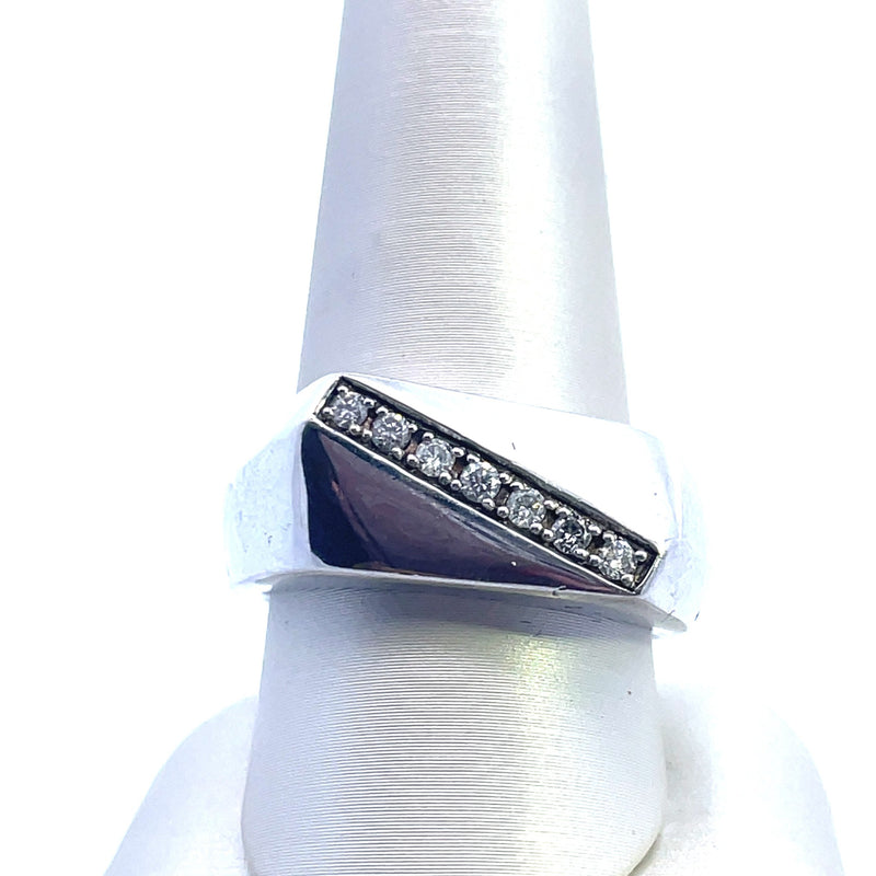 Sterling Silver Men's Wedding Ring
