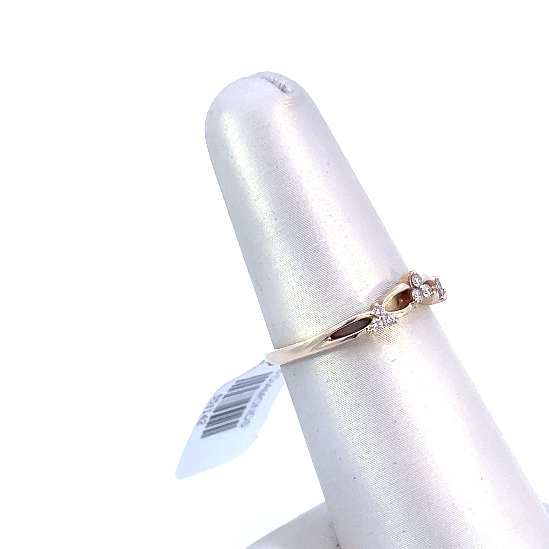 14K Yellow Gold 1/10CT. Diamond Band