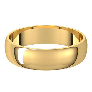 Estate Collection:14K Yellow Gold 4.8MM Plain Wedding Band