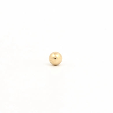 14K Yellow Gold 5MM Ball Piercing Studs