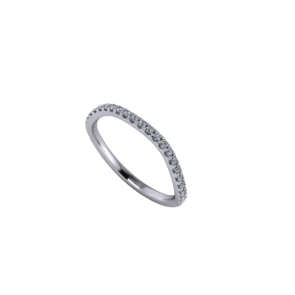 14k White Gold Halo Engagement Ring
