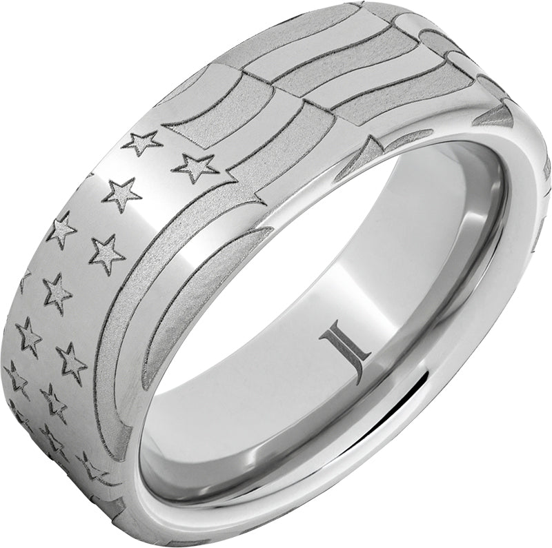 "OLD GLORY" 8MM Men's Serinium® Ring